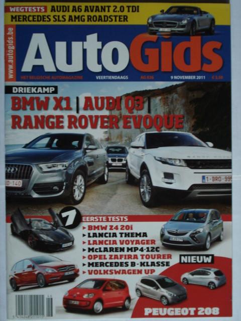 AutoGids 836 Mercedes SLS AMG Roadster/McLaren MP4-12C/Lanci, Verzenden, Gelezen, Algemeen