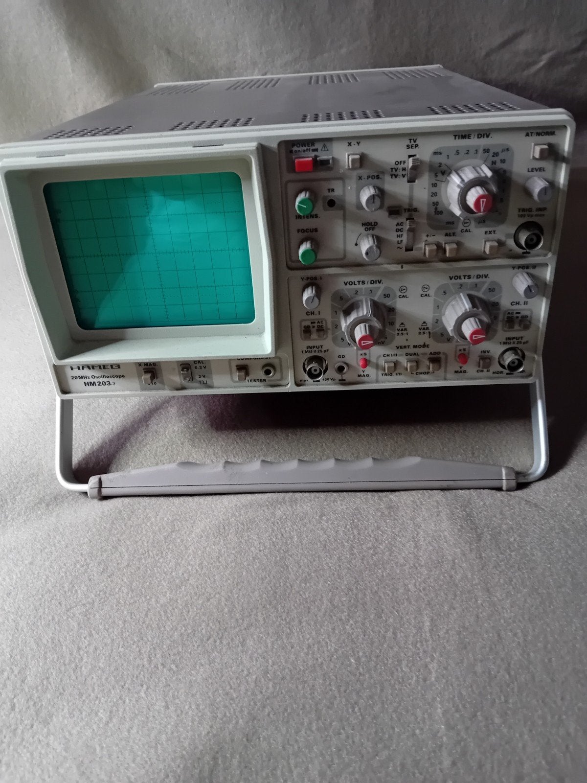 E10 - Oscilloscoop Hameg HM203-7, Enlèvement, Utilisé, Électricité