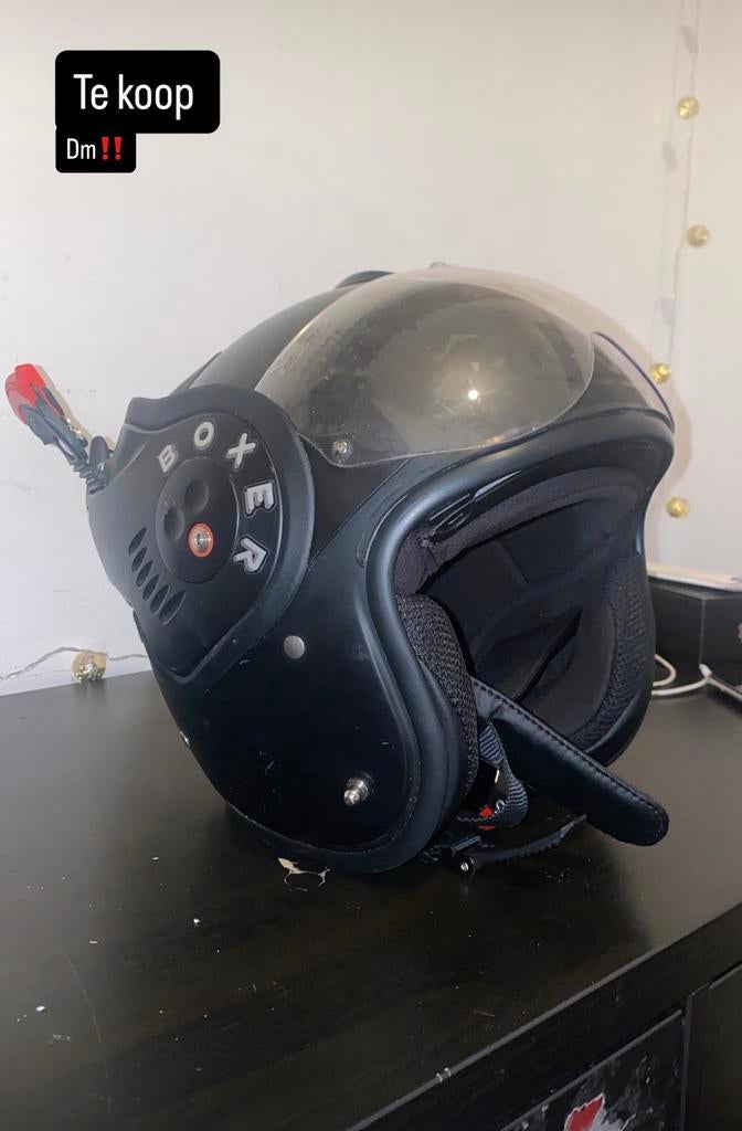 Boxer helm, Fietsen en Brommers, Brommerhelmen, Ophalen of Verzenden, Zo goed als nieuw