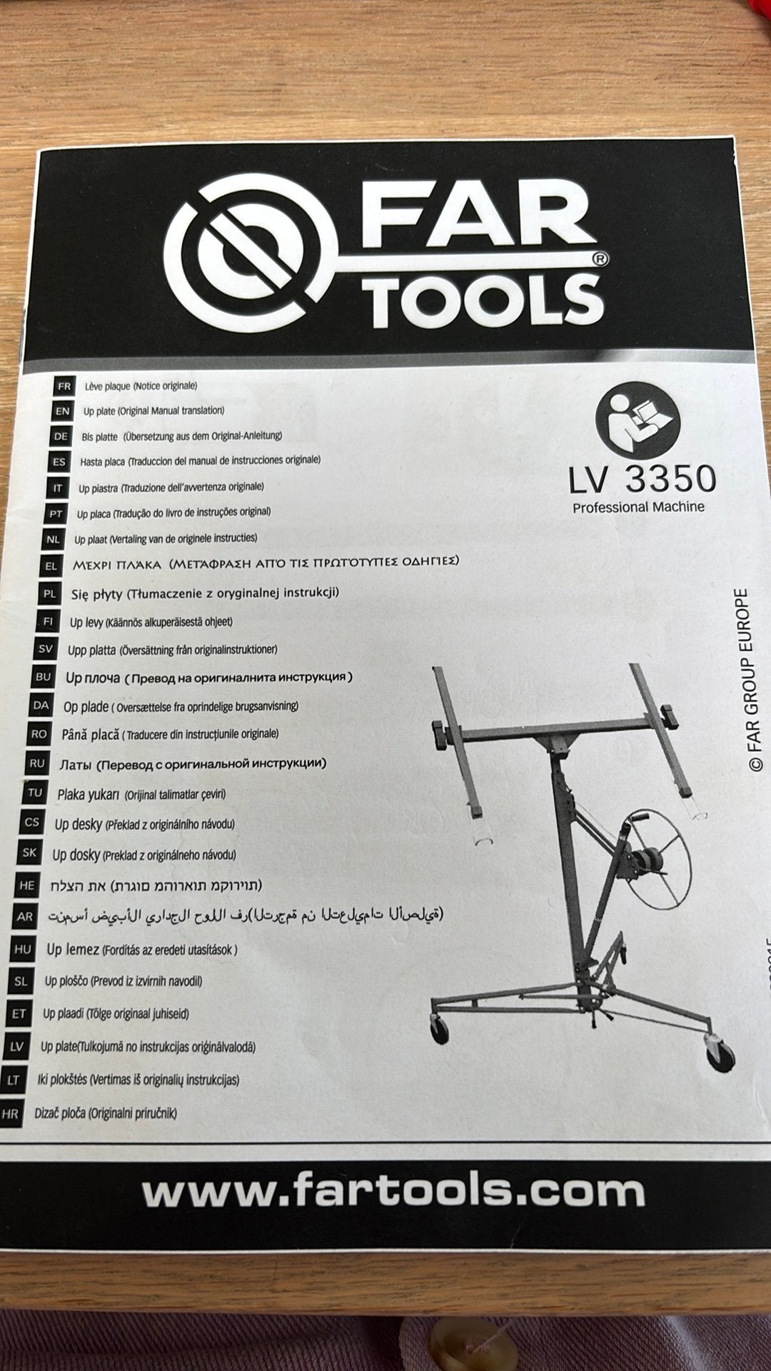 Handige Platenlift  Far Tools, Ophalen, Zo goed als nieuw