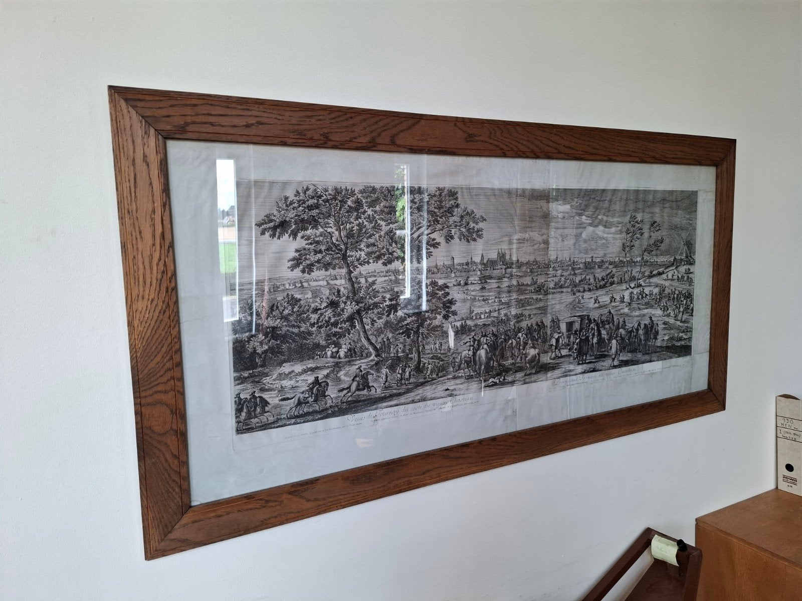 Veuë de Tournay du costé du vieux Chasteau » – Cochin 1685, Antiek en Kunst, Ophalen