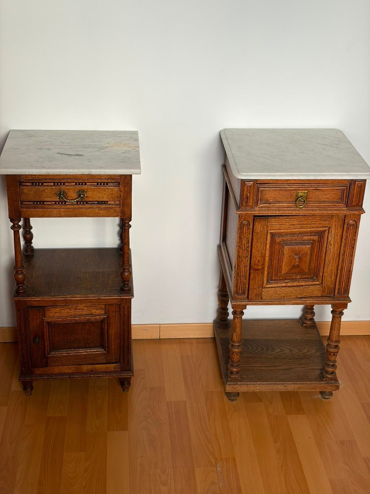Ensemble de meubles anciens en chêne massif – sans le lit, Maison & Meubles, Enlèvement, Bois