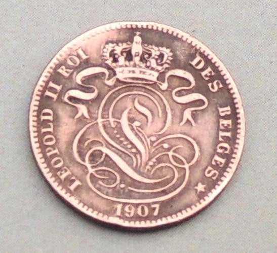 1907 1 centime FR L2, Postzegels en Munten, Verzenden, Metaal, Losse munt