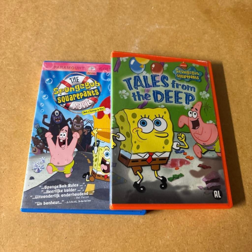 SpongeBob SquarePants DVD Set, De Film + Tales from the Deep, Avontuur, Alle leeftijden, Ophalen of Verzenden, Zo goed als nieuw
