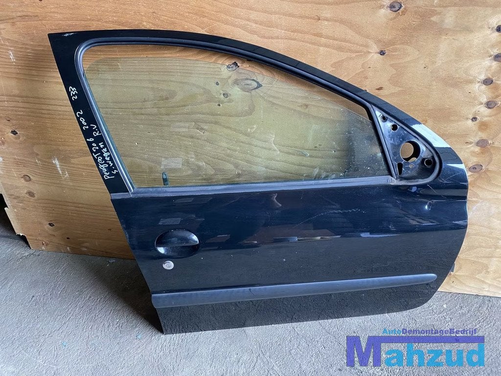 PEUGEOT 206 SW zwart rechter Rechts voor deur portier, Auto-onderdelen, Carrosserie, Deur, Peugeot, Voor, Rechts, Gebruikt