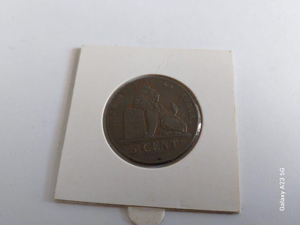 5 cent koper Leopold 1, Ophalen of Verzenden, Overig, Losse munt