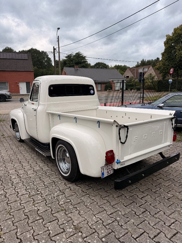 Ford F100 1955 V8  Stepside Pick up, Auto's, 4800 cc, Zwart, Wit, Handgeschakeld
