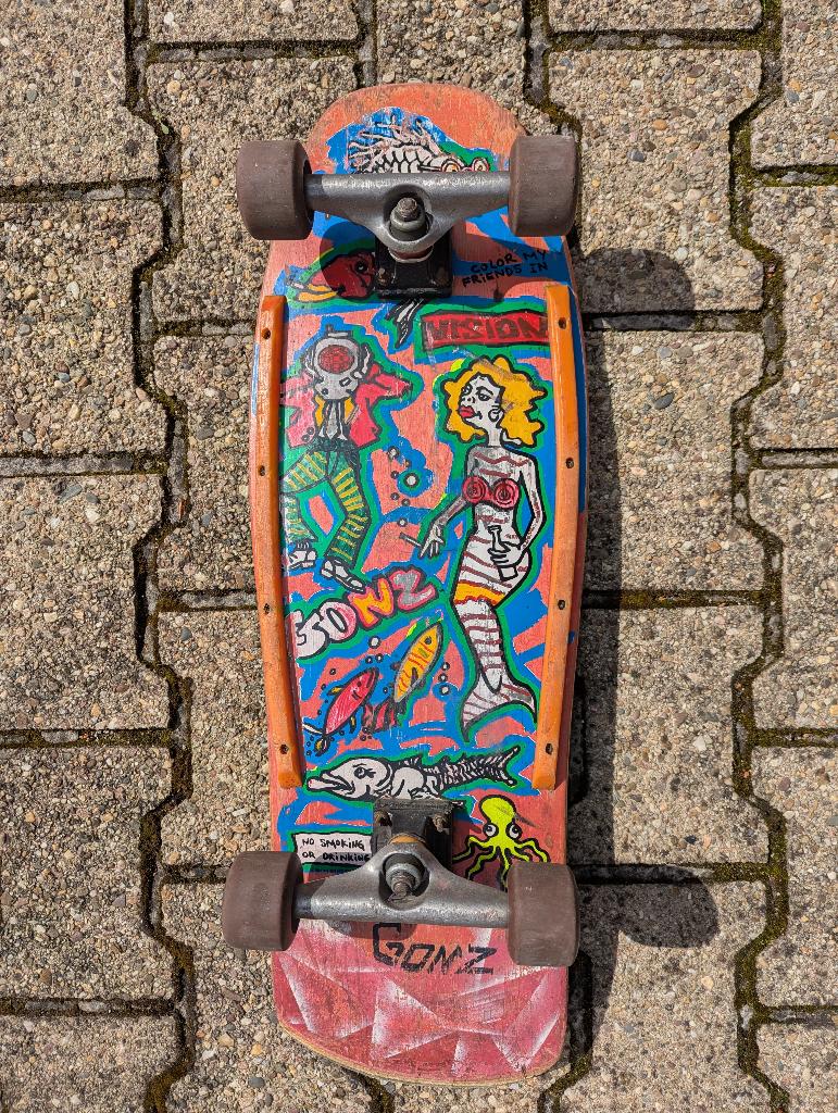 Vision Street Wear  skateboard van Mark Gonzales Vintage, Sport en Fitness, Skateboarden, Ophalen of Verzenden, Gebruikt, Skateboard