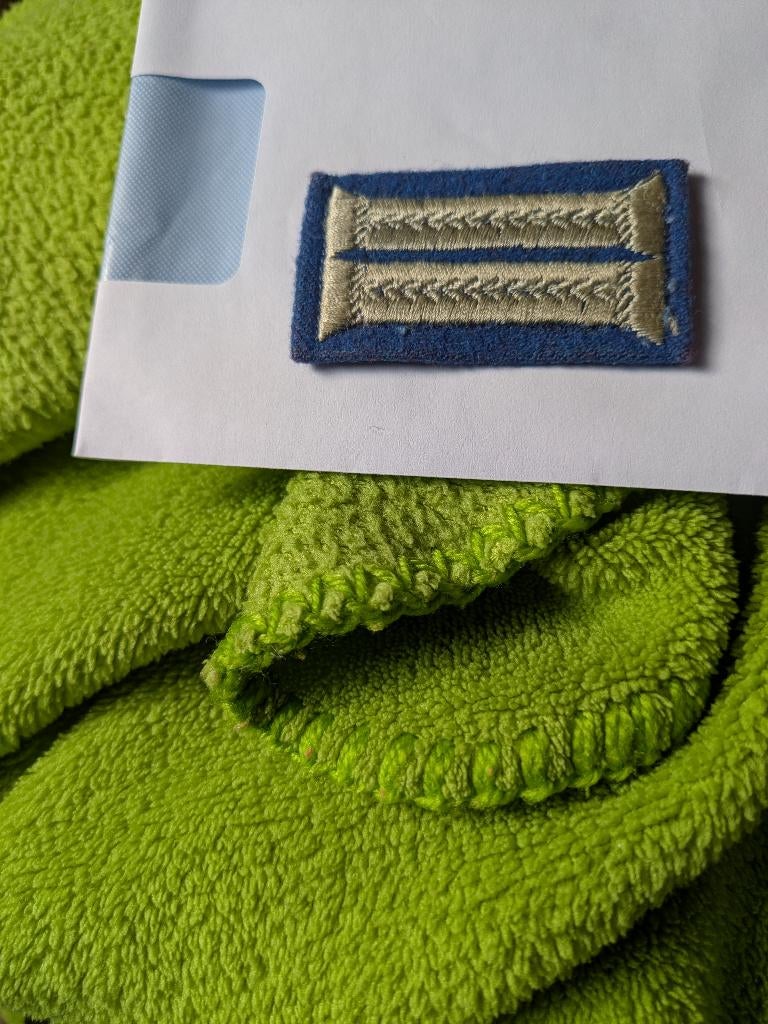 Kraagspiegel sanitats niet officier, Ophalen of Verzenden, Landmacht, Embleem of Badge