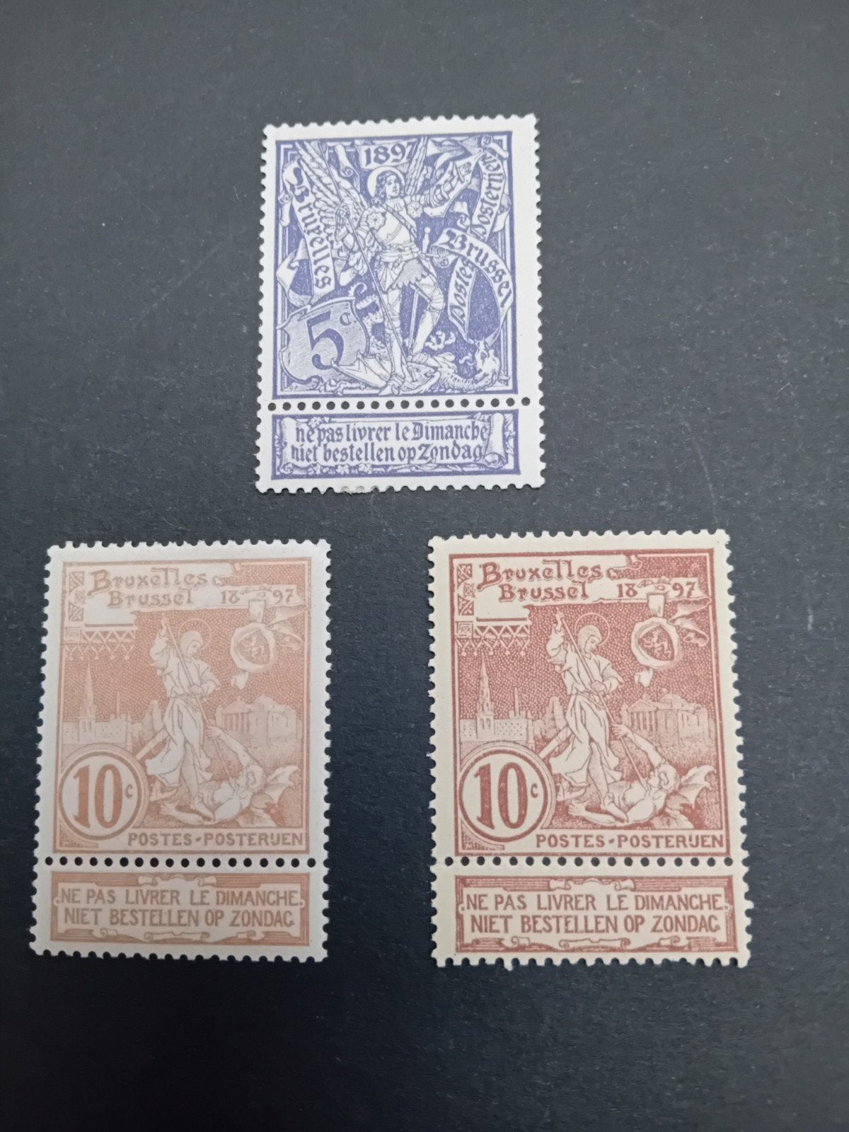 België postzegels nr 71/73* lot 2P, Postzegels en Munten, Postzegels | Europa | België, Verzenden, Postfris