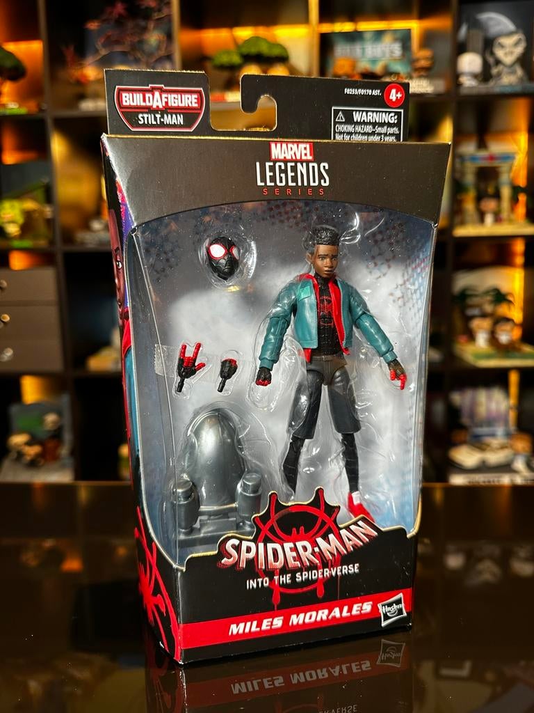 Marvel Legends Miles Morales Spider-Verse — Hasbro-figuur, Ophalen of Verzenden, Zo goed als nieuw