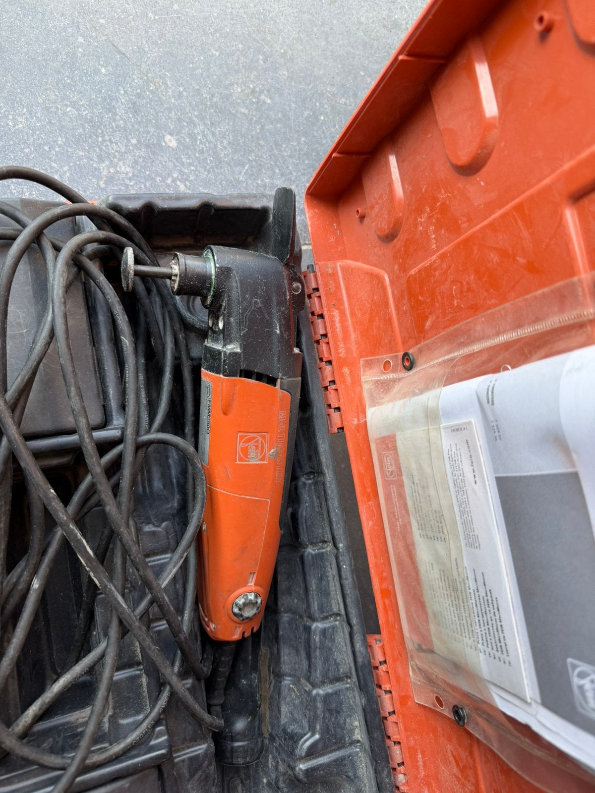 Multitool fein, Ophalen, Gebruikt