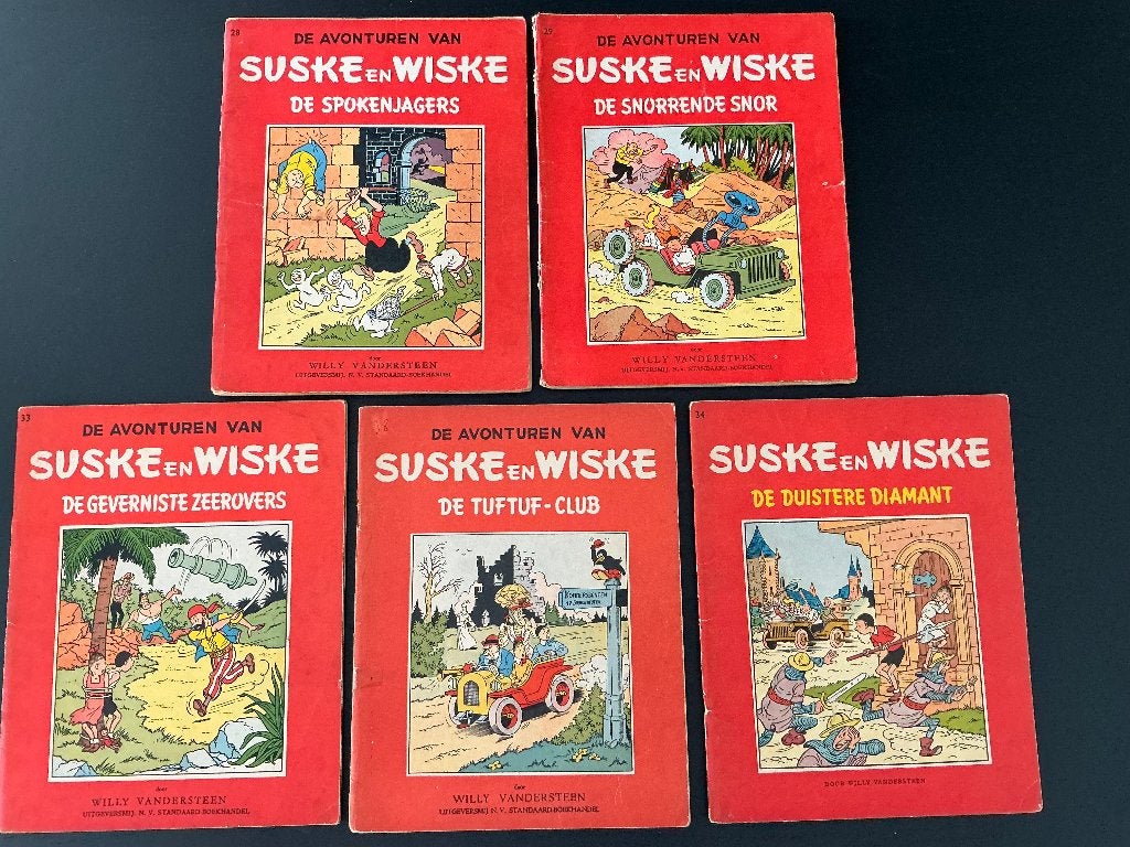 Suske en Wiske lot eerste druk 2 kleurendruk, Enlèvement ou Envoi