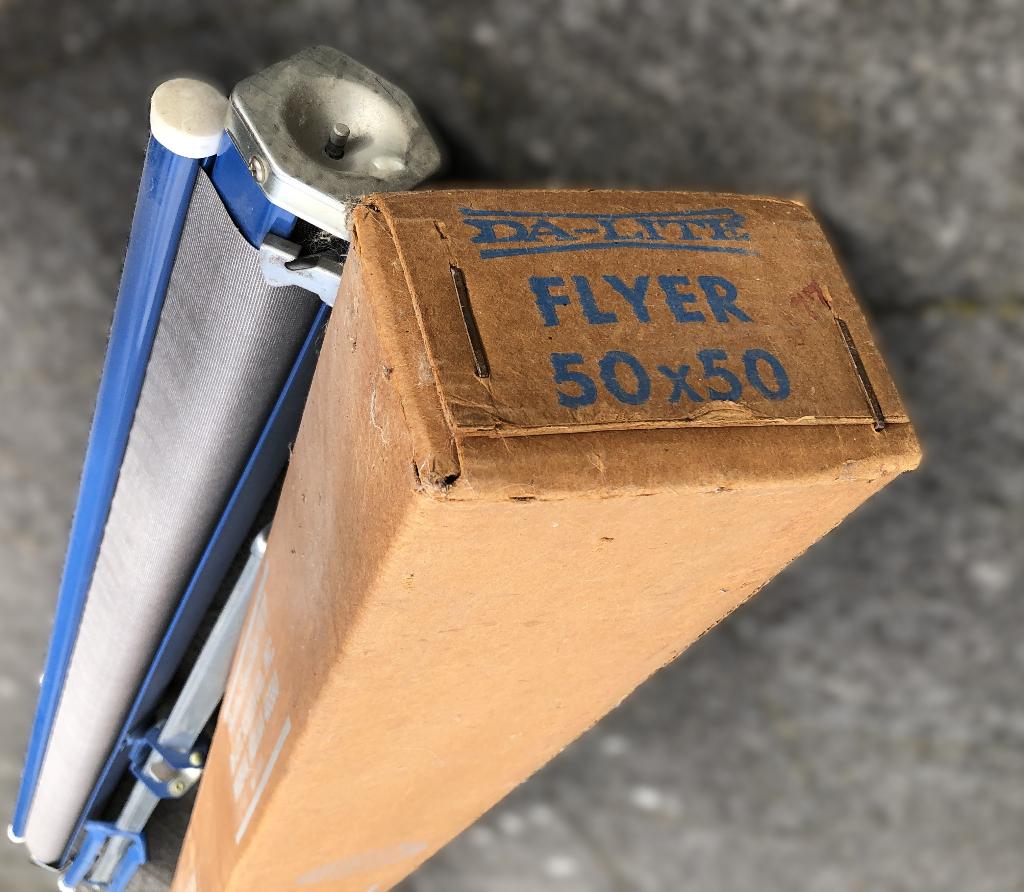 Projectiescherm, Ophalen, Gebruikt