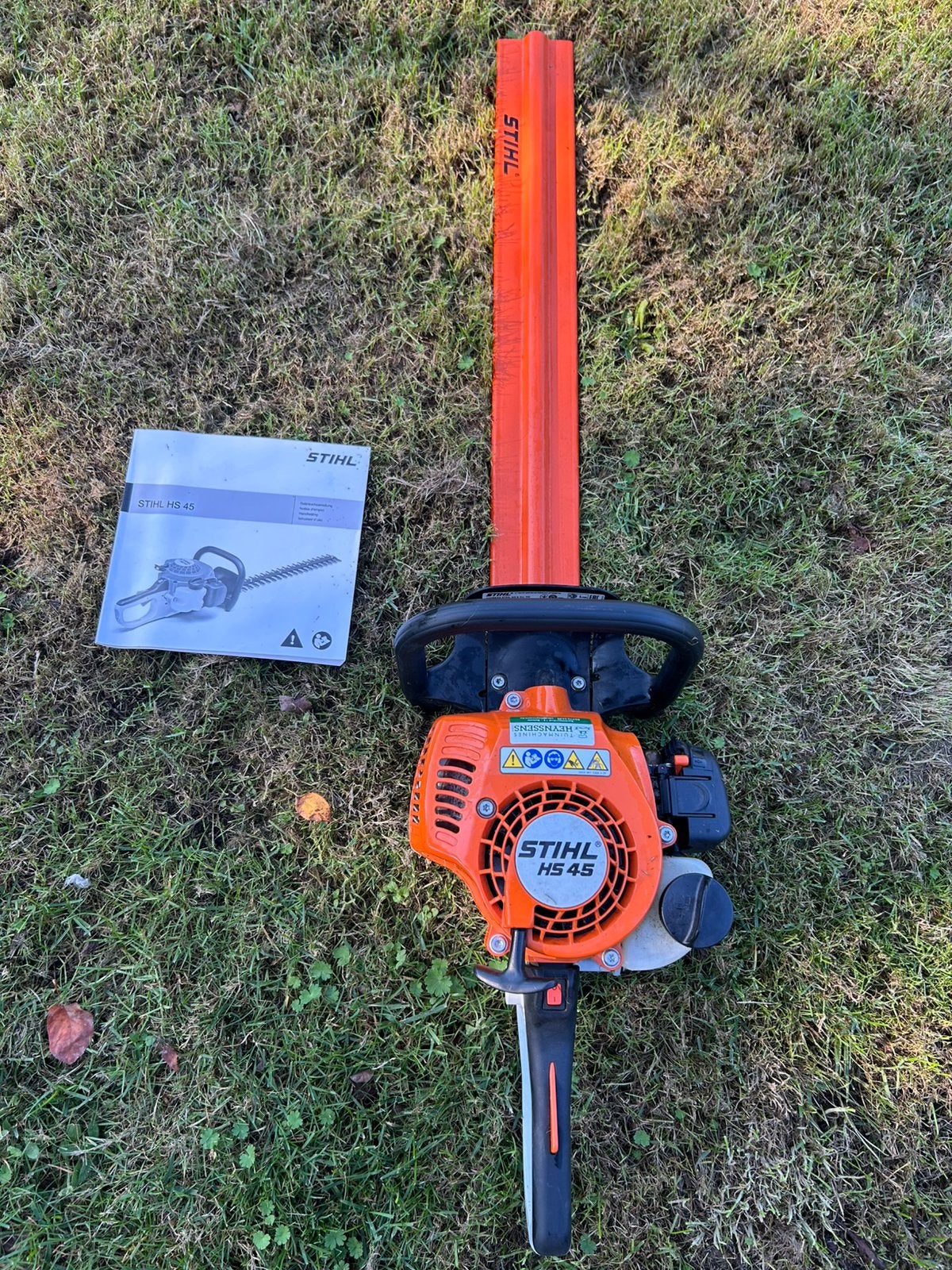 Stihl HS45 haagschaar, Ophalen, Zo goed als nieuw, Benzine