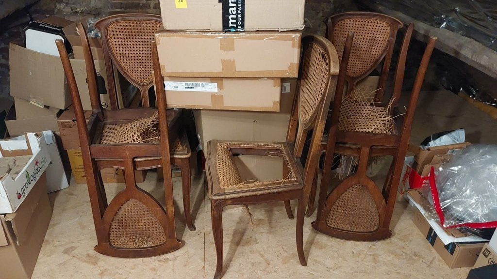 Chaises anciennes à recanner, Enlèvement, Bois, Cinq, Six Chaises ou plus