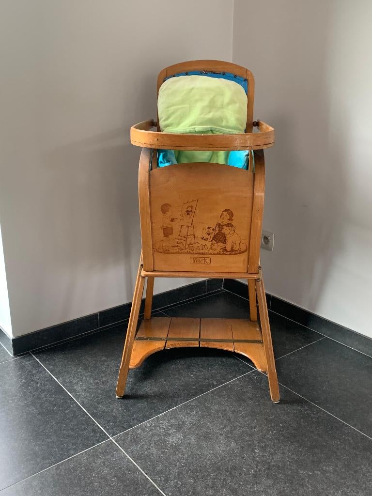 Torck vintage kinderstoel, Ophalen, Gebruikt, Overige typen, Gordel(s)