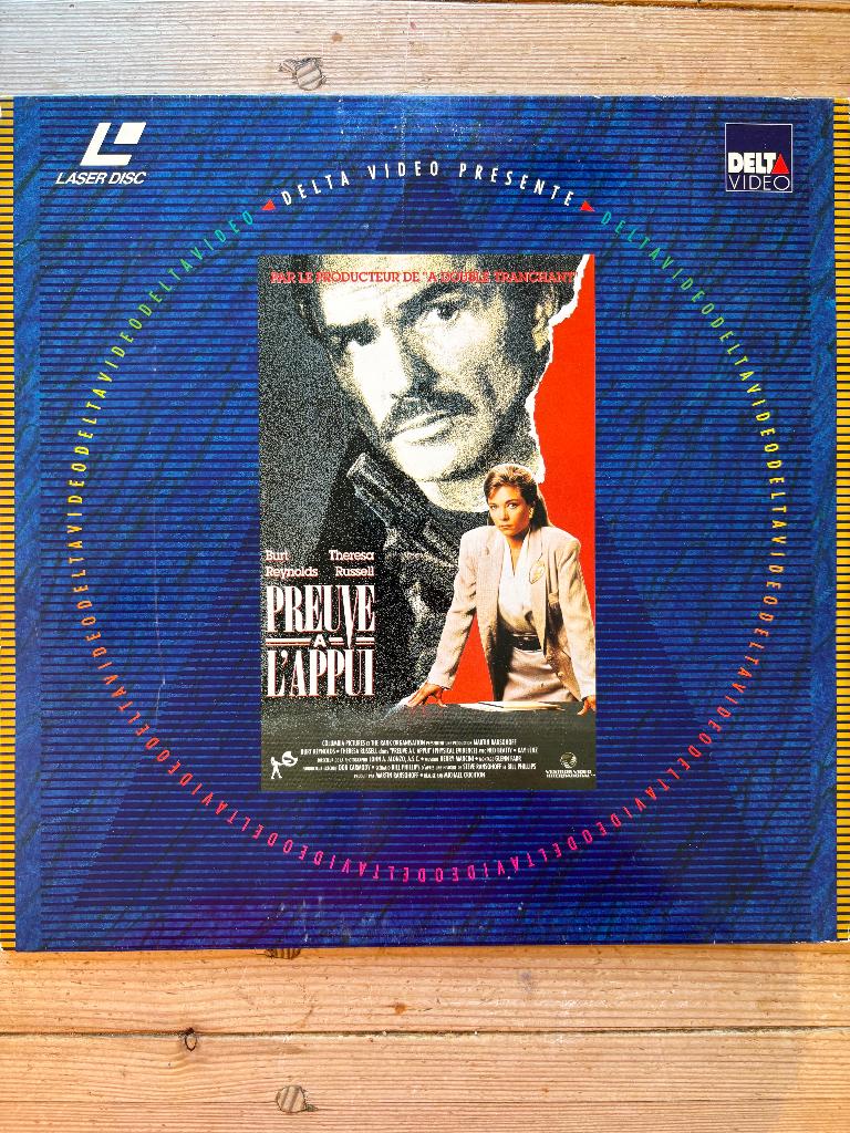 LaserDisc – Preuve à l’appui – Burt Reynolds – PAL, Enlèvement ou Envoi, Comme neuf, Film