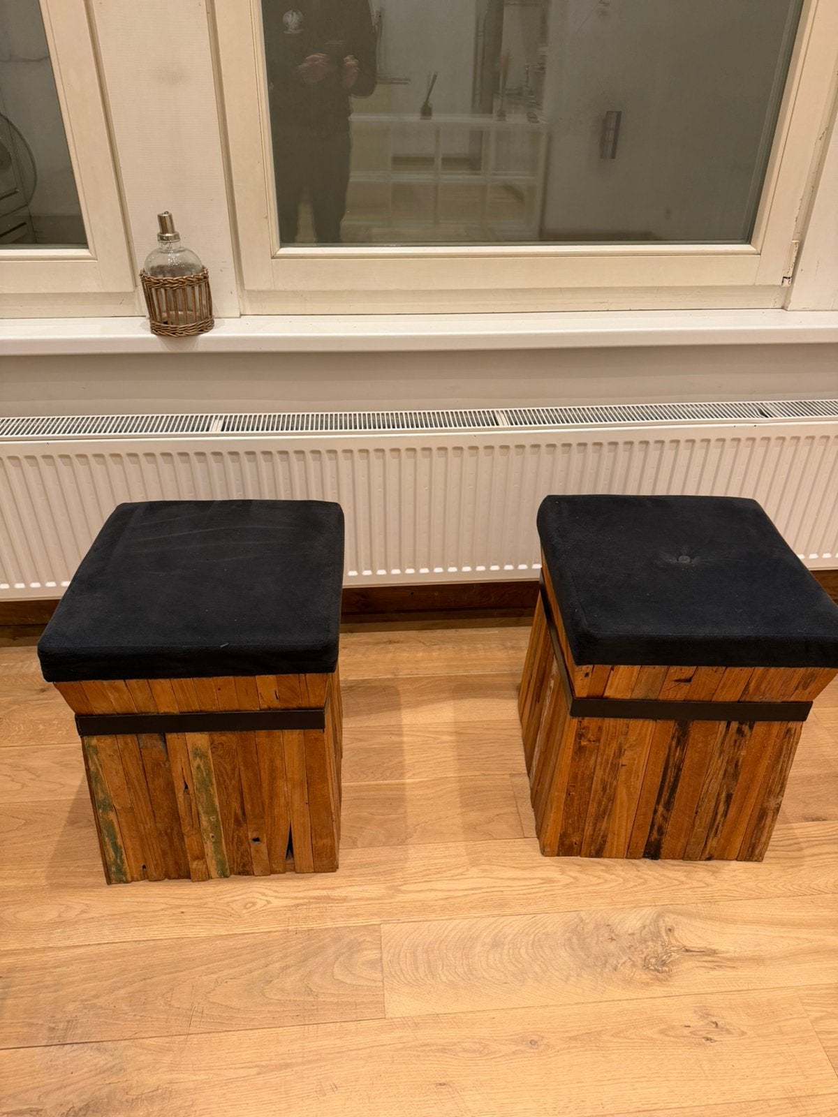 Poefjes - krukjes, Huis en Inrichting, Ophalen, Zo goed als nieuw, Hout