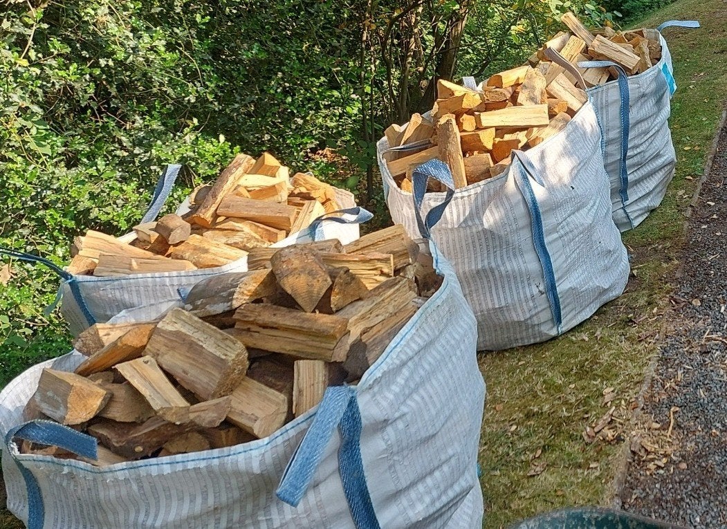 bigbags brandhout (den) 1 jaar gedroogd., Enlèvement