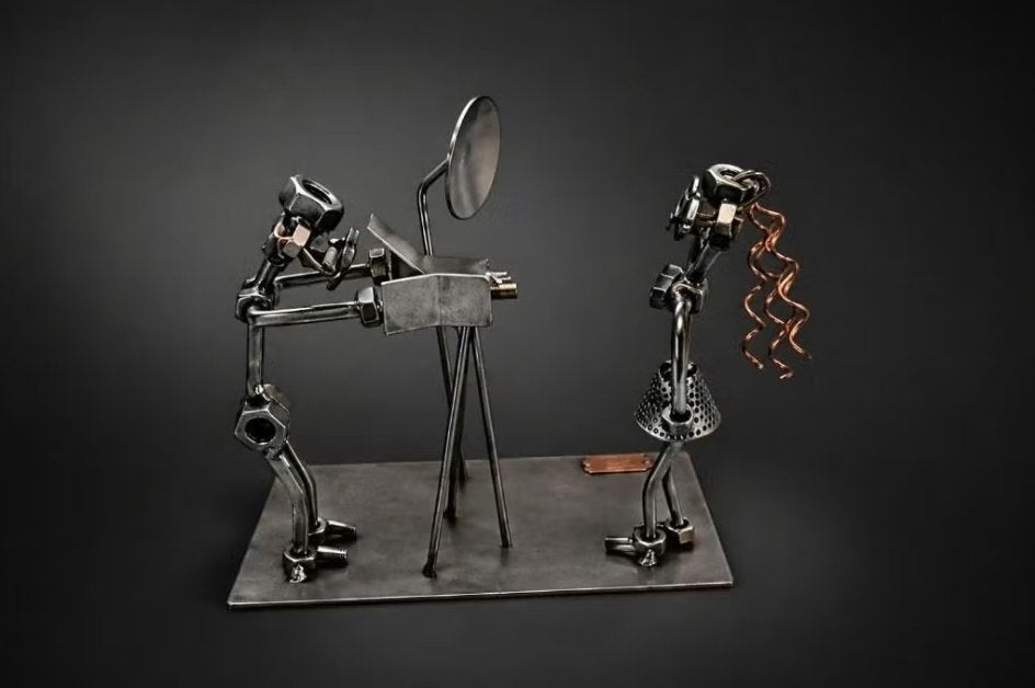 Metalen figuur van Hinz & Kunst, Verzamelen, Ophalen, Zo goed als nieuw, Mens