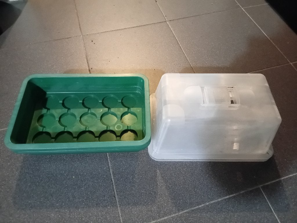 kweek bakjes, Ophalen, Gebruikt