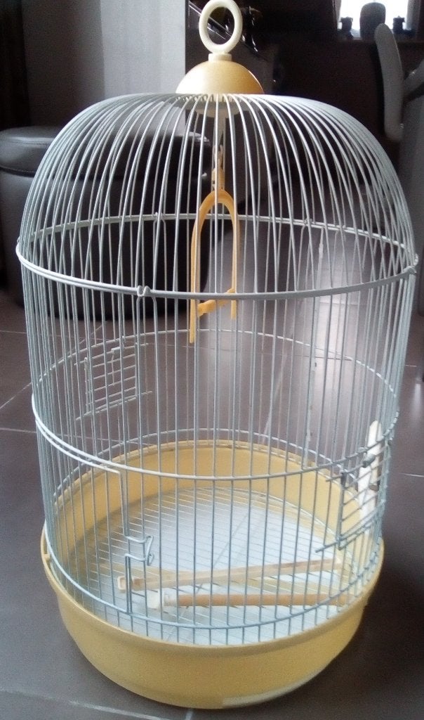 Cage Ferplast ronde blanche, Enlèvement, Utilisé