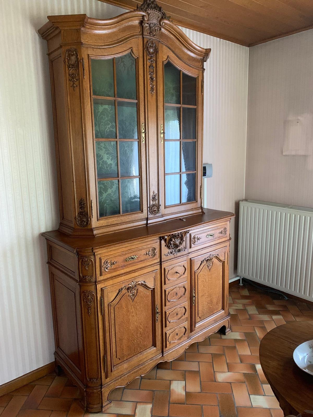 Antieke vitrinekast, Antiek en Kunst, Ophalen