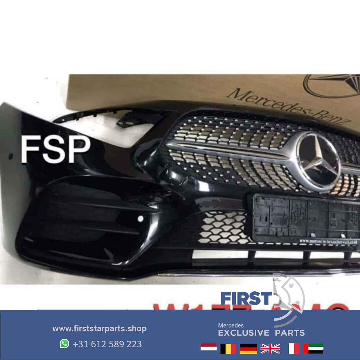 W177 A KLASSE 2020 AMG PAKKET Origineel Mercedes VOORBUMPER, Utilisé, Avant, -, -