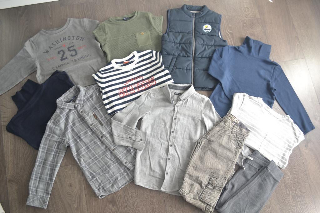 Lot vêtements garçon 8 ans: chemises, pulls, manteau, etc, Ophalen of Verzenden, Gebruikt, Jongen, Overige typen