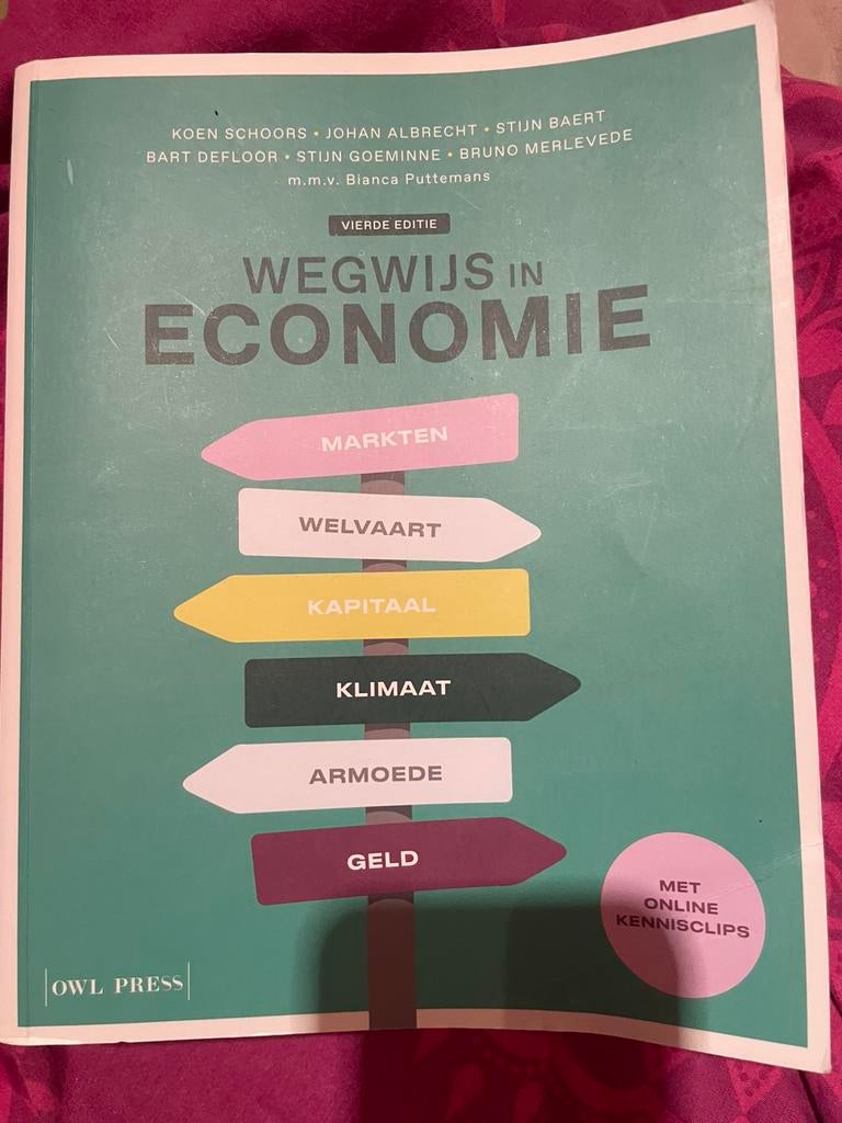 Wegwijs in economie, Boeken, Ophalen, Zo goed als nieuw