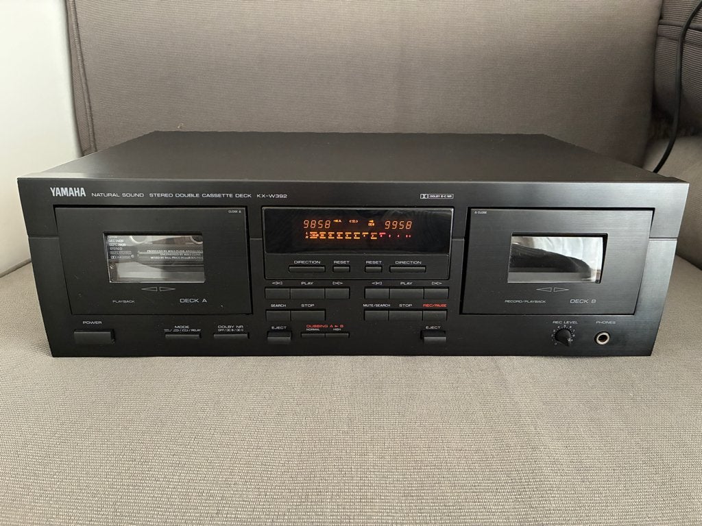 Yamaha Dubbel Cassettedeck, TV, Hi-fi & Vidéo, Decks cassettes, Enlèvement, Double, Auto-reverse