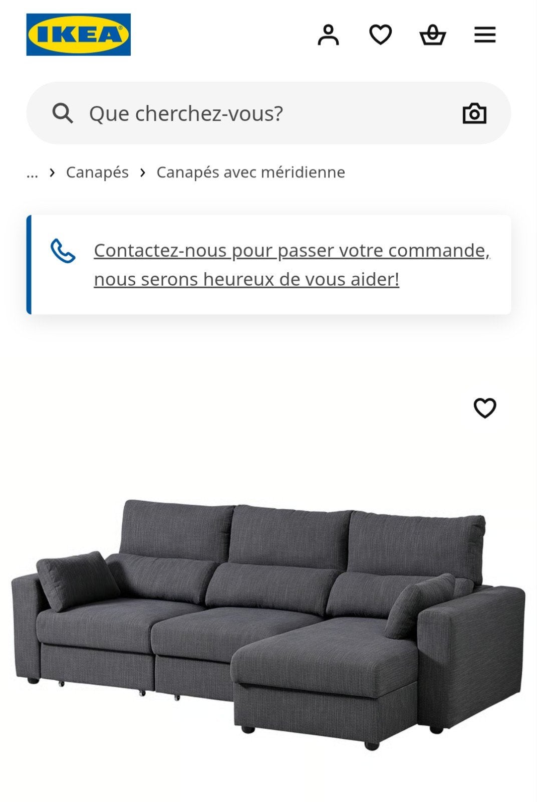 Ikea fauteuil sofa ESKILSTUNA, Enlèvement