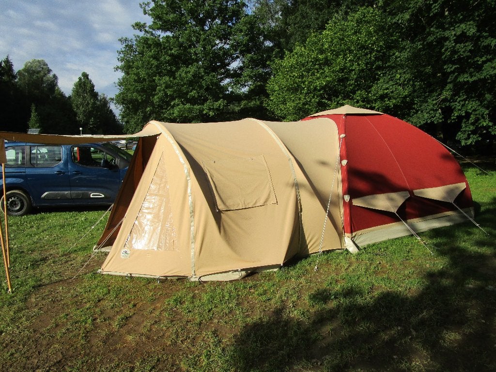 Karsten tent katoen oppompbaar, Caravans en Kamperen, Tenten, tot en met 4, Zo goed als nieuw, Ophalen