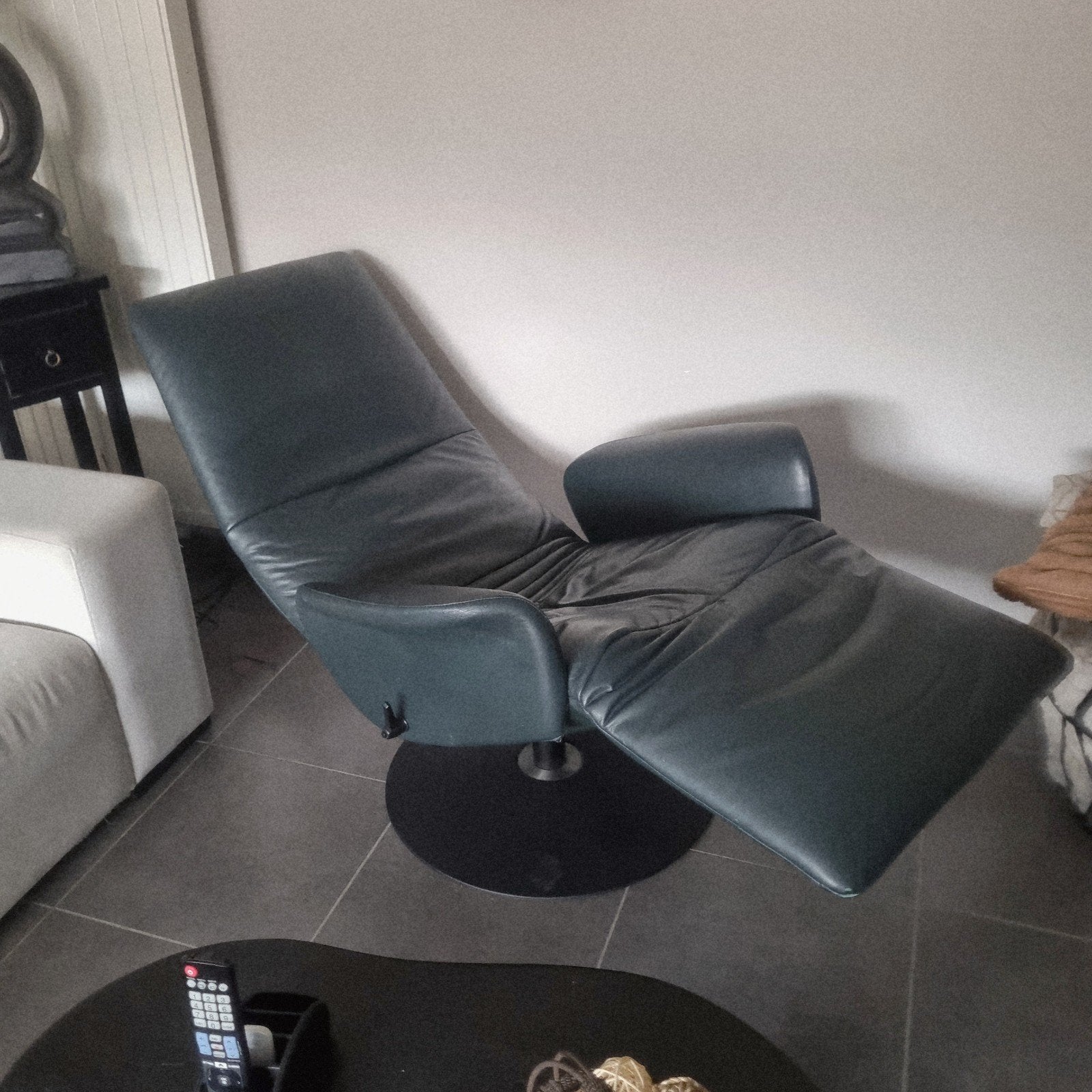 Fauteuil relax JORI, Huis en Inrichting, Fauteuils, Ophalen, Zo goed als nieuw, Leer