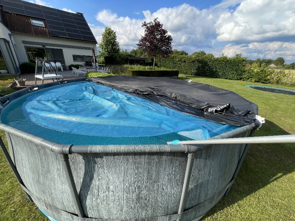 Intex opzet zwembad rond 4m57x1m22 met benodigdheden, Gebruikt, Rond, 300 cm of meer, Ophalen