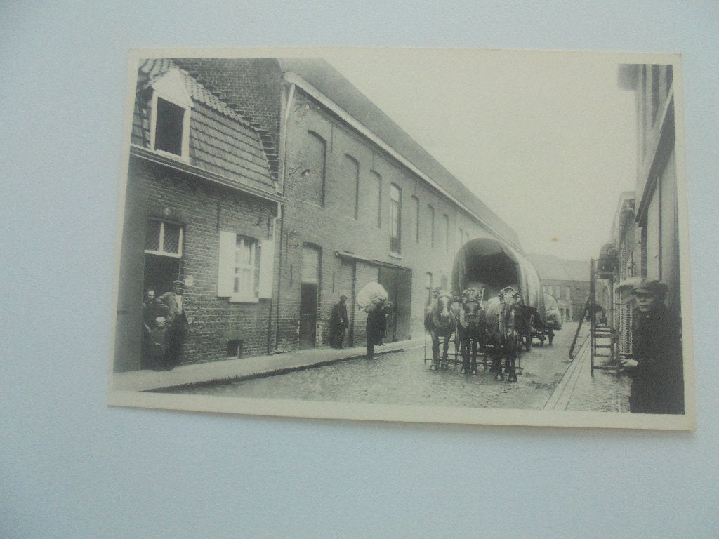 vlasteelt- leveren van het vlas, Verzamelen, Postkaarten | België, Verzenden, 1920 tot 1940, Ongelopen, West-Vlaanderen
