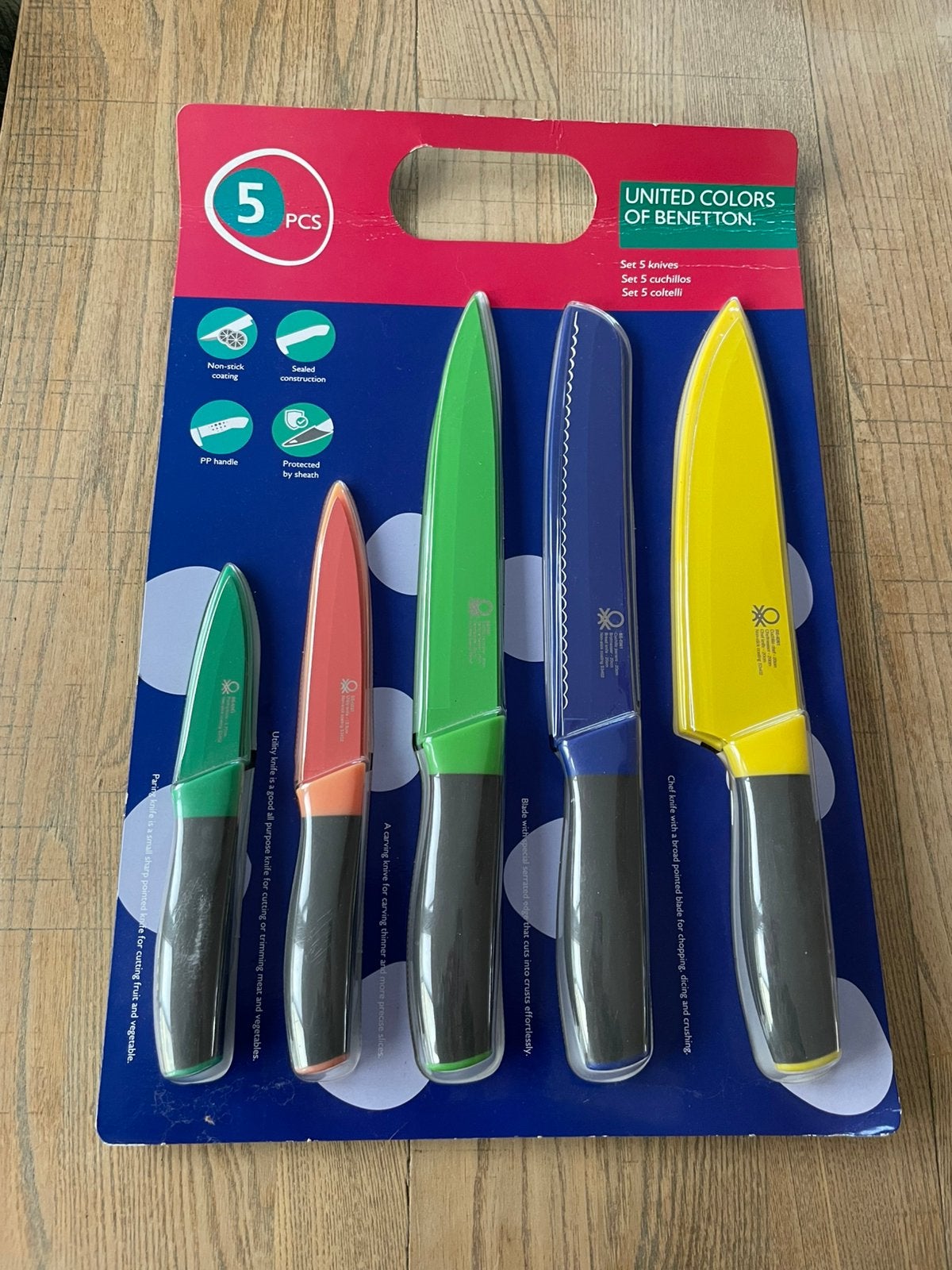 Set de 5 couteaux de cuisine neufs, Maison & Meubles, Enlèvement ou Envoi, Neuf
