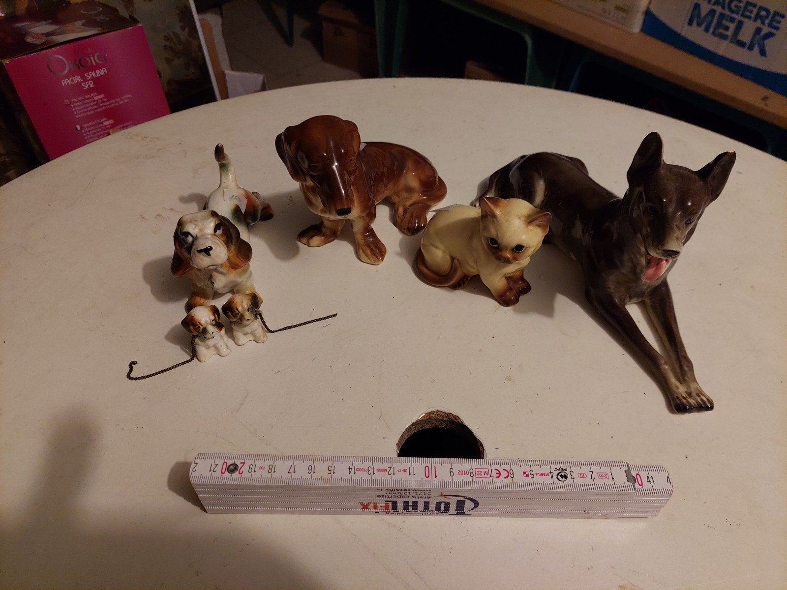 set dieren beeldjes, Enlèvement