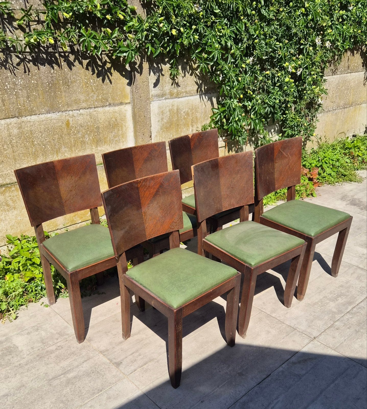 Ensemble de six chaises art déco, Enlèvement