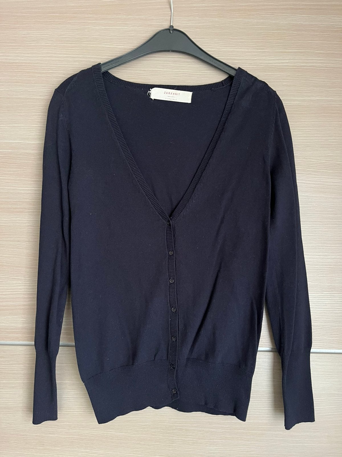Donkerblauwe vest Zara - maat L, Kleding | Dames, Ophalen of Verzenden, Zo goed als nieuw, Maat 42/44 (L), Blauw