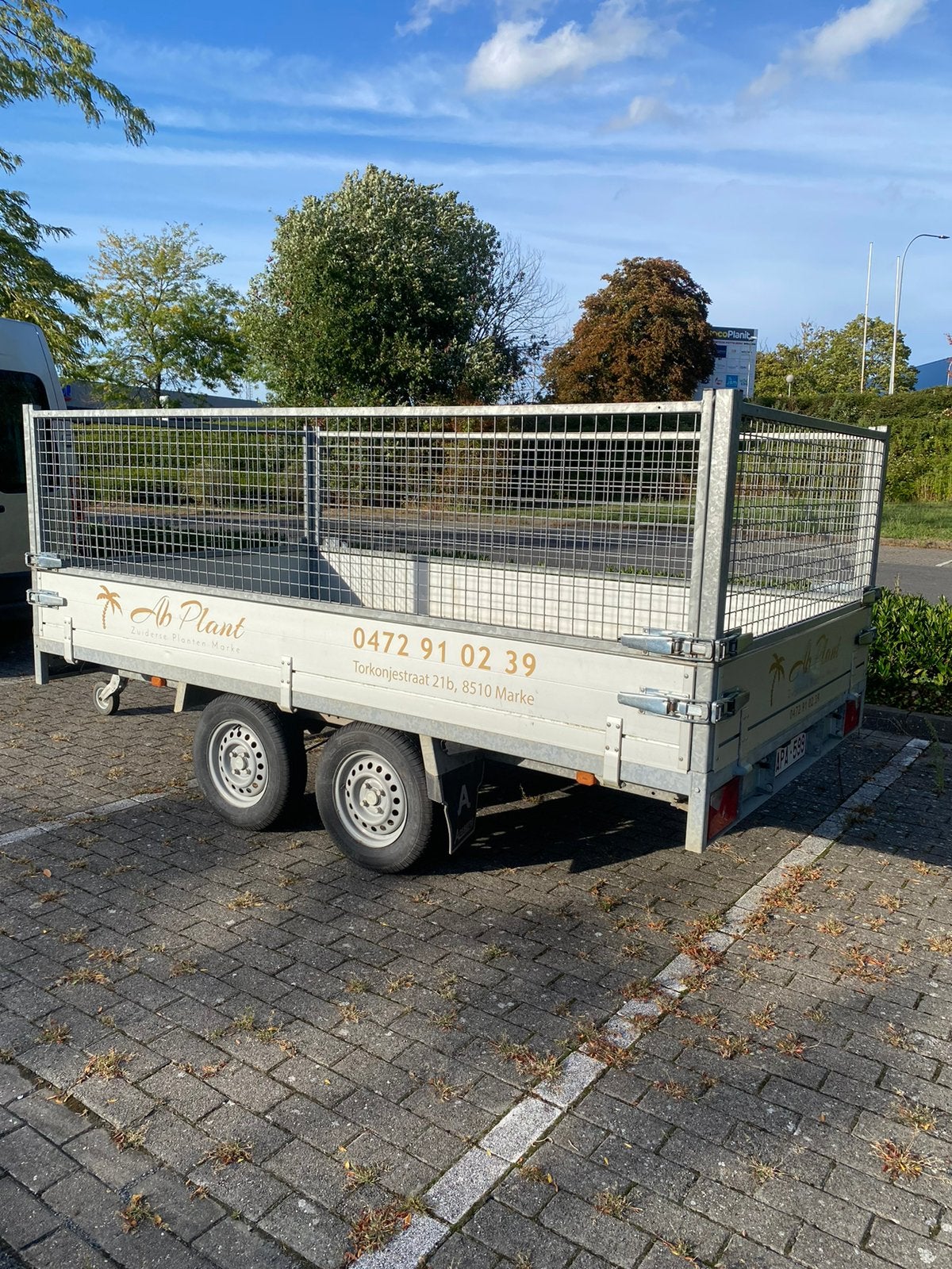 Aanhangwagen Anssems HT 2000kg tandemasser loofrekken, Auto diversen, Ophalen, Zo goed als nieuw