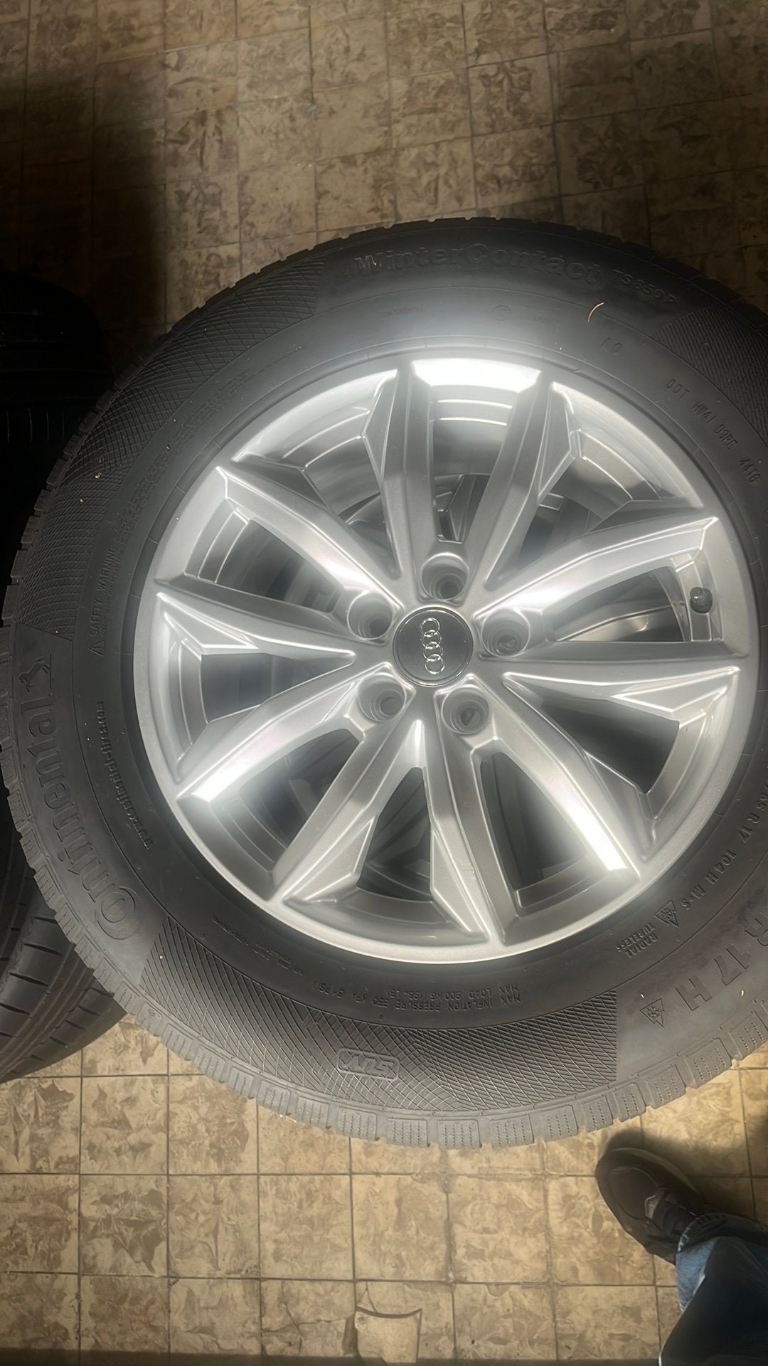 audi egron velgen met winterband 4 stuks, Ophalen, Velg(en)