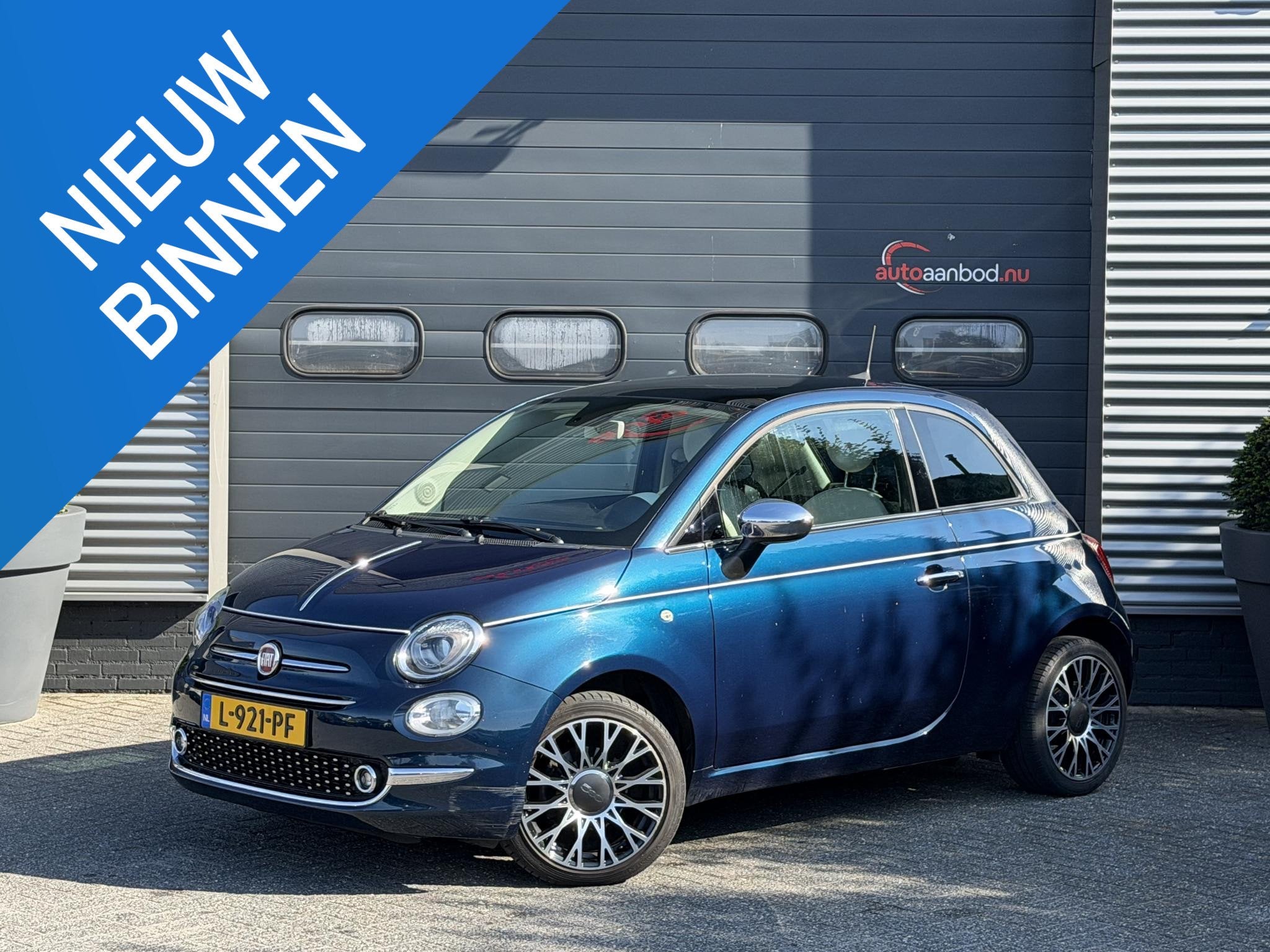 Fiat 500 1.2 Lounge | Panoramadak | Navigatie | Parkeersenso, Auto's, Voorwielaandrijving, 4 zetels, Stof, Gebruikt