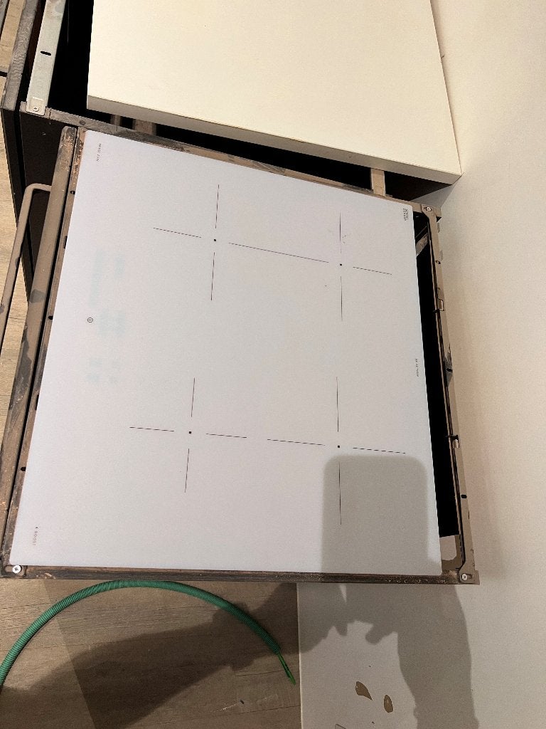 Inductiekookplaat Schott Ceran, Ophalen, 4 kookzones, Zo goed als nieuw, Inbouw