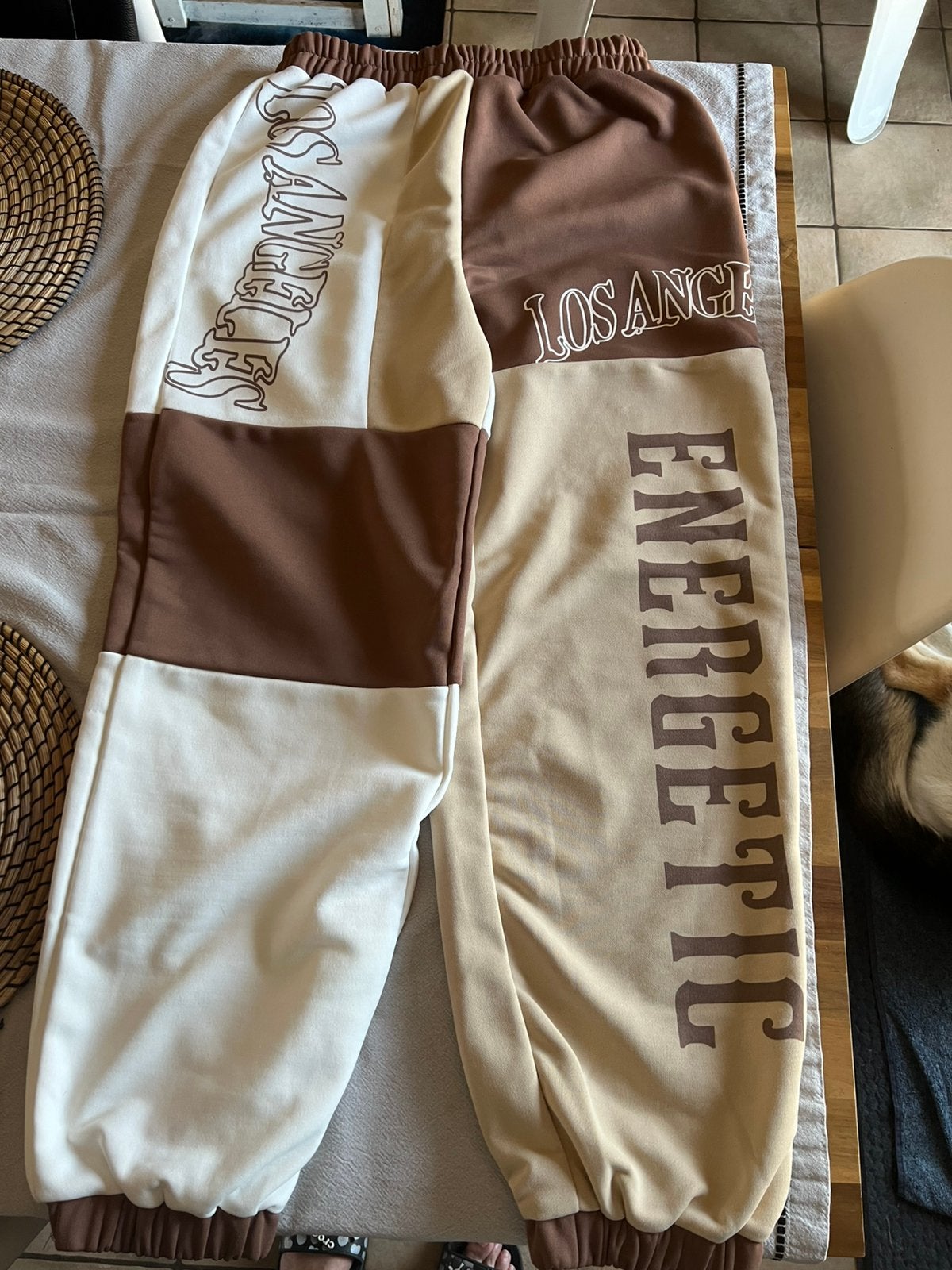 Trainingsbroek, Enlèvement, Comme neuf, Taille 38/40 (M), Beige