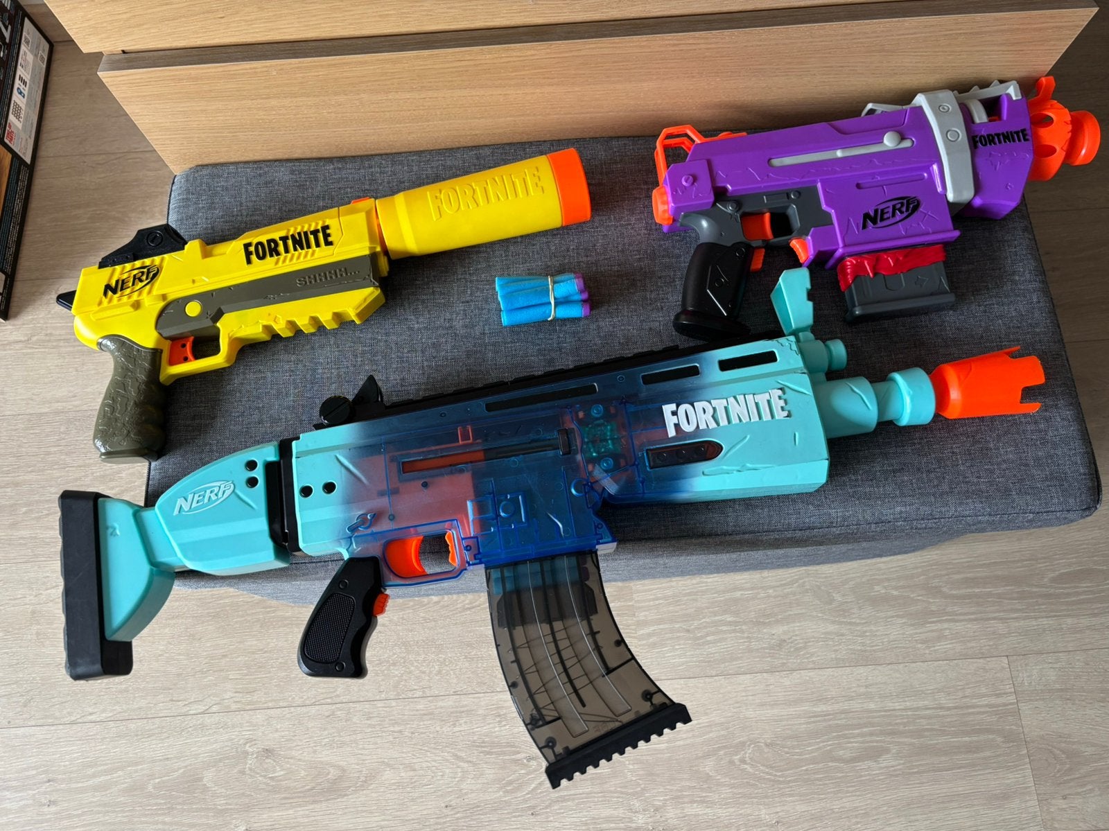 Nerf pistolen / geweren, Ophalen