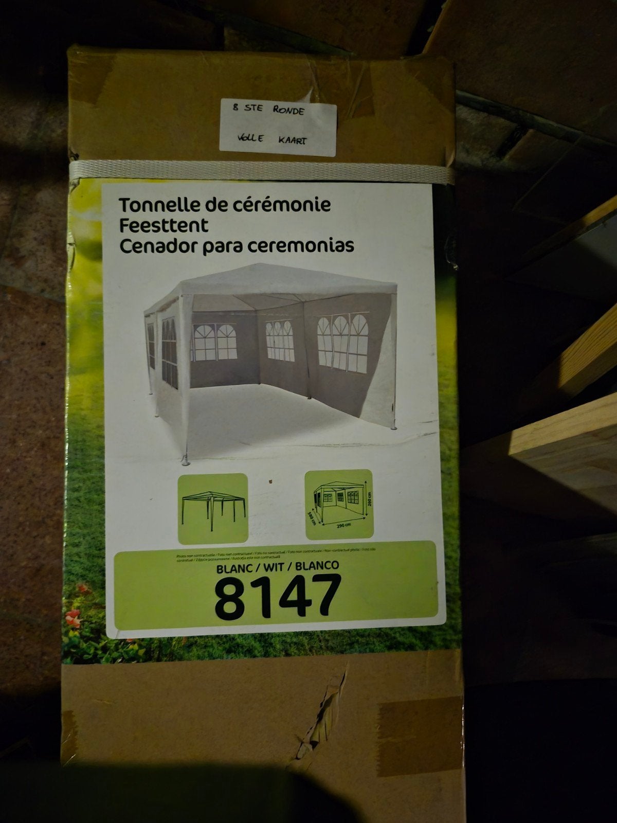 tente de fête (tunnel), Jardin & Terrasse, Enlèvement, Neuf, Tente de réception