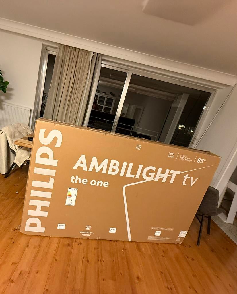 Philips 85 inch Ambilight QLED, Audio, Tv en Foto, Ophalen, QLED, Philips