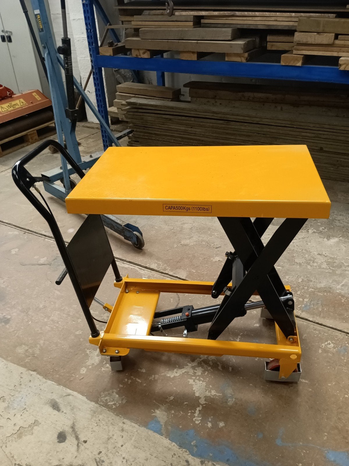 table élévatrice, Enlèvement